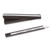 Magnetic Card Holders, 6 X 0.5, Black, 10/Pack