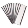 Magnetic Card Holders, 6 X 2, Black, 10/Pack