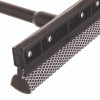 Auto Squeegee, 8" Rubber Blade, 8" Mesh Scrubber, 21" Plastic Handle With Grip, Black