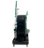 Spotcleanrx Janitorial Carts, Plastic, 3 Shelves, 23.5 x 25 x 25, Black