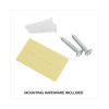Wall File Pockets, Plastic, Letter Size, 13" x 4.13" x 7", Black
