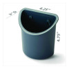 Recycled Plastic Cubicle Pencil Cup, 4.25 x 2.5 x 5, Wall Mount, Charcoal