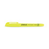 Pocket Highlighter Value Pack, Fluorescent Yellow Ink, Chisel Tip, Yellow Barrel, 36/Pack