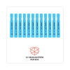 Desk Highlighters, Fluorescent Blue Ink, Chisel Tip, Blue Barrel, Dozen