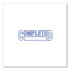 Message Stamp, Completed, Pre-Inked One-Color, Blue Ink