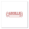 Message Stamp, Cancelled, Pre-Inked One-Color, Red