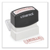 Message Stamp, Cancelled, Pre-Inked One-Color, Red