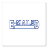Message Stamp, E-Mailed, Pre-Inked One-Color, Blue