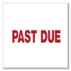 Message Stamp, Past Due, Pre-Inked One-Color, Red