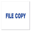Message Stamp, File Copy, Pre-Inked One-Color, Blue