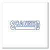 Message Stamp, Scanned, Pre-Inked One-Color, Blue