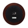Round Wood Wall Clock, 12.75" Overall Diameter, Cherry Case, 1 Aa (Sold Separately)