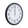 Deluxe 13 1/2" Indoor/Outdoor Atomic Clock, 13.5" Overall Diameter, Black Case, 1 Aa (Sold Separately)