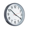 Classic Round Wall Clock, 12.63" Overall Diameter, Black Case, 1 Aa (Sold Separately)