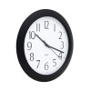 Whisper Quiet Clock, 12" Overall Diameter, Black Case, 1 Aa (Sold Separately)