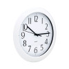Whisper Quiet Clock, 12" Overall Diameter, White Case, 1 Aa (Sold Separately)