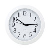 Whisper Quiet Clock, 12" Overall Diameter, White Case, 1 Aa (Sold Separately)