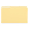 Deluxe Colored Top Tab File Folders, 1/3-Cut Tabs: Assorted, Legal Size, Yellow/Light Yellow, 100/Box