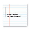 Glue Top Pads, Wide/Legal Rule, (50) White 8.5 x 11 Sheets, Dozen