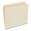 Top Tab File Folders, Straight Tabs, Letter Size, 0.75" Expansion, Manila, 100/Box