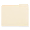 Top Tab File Folders, 1/3-Cut Tabs: Right Position, Letter Size, 0.75" Expansion, Manila, 100/Box