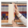 Reinforced End Tab Fastener Folders, Straight Tab, Expands 0.75", 2 Fasteners, Letter Size, Manila, 50/Box
