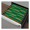Deluxe Reinforced Top Tab Fastener Folders, 1/3-Cut Tab: Assorted, Expands 0.75", 2 Fasteners, Letter Size, Green, 50/Box