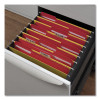 Deluxe Reinforced Top Tab Fastener Folders, 1/3-Cut Tab: Assorted, Expands 0.75", 2 Fasteners, Letter Size, Red, 50/Box