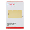 Deluxe Reinforced Top Tab Fastener Folders, 0.75" Expansion, 2 Fasteners, Legal Size, Yellow Exterior, 50/Box
