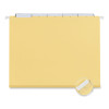 Deluxe Bright Color Hanging File Folders, Letter Size, 1/5-Cut Tabs, Yellow, 25/Box