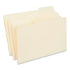 Interior File Folders, 1/3-Cut Tabs: Assorted, Legal Size, 9.5-Pt Manila, 100/Box