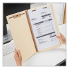 Six-Section Manila End Tab Classification Folders, 2" Expansion, 2 Dividers, 6 Fasteners, Legal Size, Manila Exterior, 10/Box