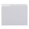 Top Tab File Folders, 1/3-Cut Tabs: Assorted, Letter Size, 0.75" Expansion, Gray, 100/Box