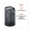 Metal Mesh 3-Compartment Pencil Cup, 4.13" Diameter x 6"h, Black