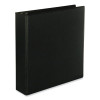 Slant D-Ring View Binder, 3 Rings, 2" Capacity, 11 x 8.5, Black, 6/Carton