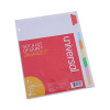 Deluxe Write-On/Erasable Tab Index, 8-Tab, 11 x 8.5, White, Assorted Tabs, 1 Set