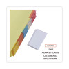 Deluxe Extended Insertable Tab Indexes, 5-Tab, 11 x 8.5, Buff, Assorted Tabs, 24 Sets