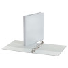 Economy Round Ring View Binder, 3 Rings, 1" Capacity, 11 X 8.5, White, 12/Carton
