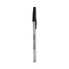 Ballpoint Pen, Stick, Fine 0.7 Mm, Black Ink, Gray/Black Barrel, Dozen