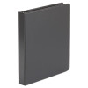 Economy Non-View Round Ring Binder, 3 Rings, 1" Capacity, 11" x 8.5", Black