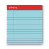 Colored Perforated Ruled Writing Pads, Narrow Rule, (50) Blue 5 x 8 Sheets, Dozen