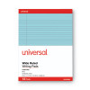 Colored Perforated Ruled Writing Pads, Wide/Legal Rule, 50 Blue 8.5 X 11 Sheets, Dozen