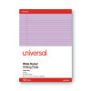 Colored Perforated Ruled Writing Pads, Wide/Legal Rule, (50) Orchid 8.5 x 11 Sheets, Dozen