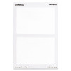 Plain Self-Adhesive Name Badges, 3 1/2 X 2 1/4, White, 100/Pack