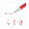 Comfort Grip Gel Pen, Retractable, Medium 0.7 Mm, Red Ink, Gray/Red/Silver Barrel, Dozen