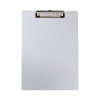 Aluminum Clipboard With Low Profile Clip, 0.5" Clip Capacity, Holds 8.5 x 11 Sheets, Aluminum