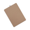 Hardboard Clipboard, 1.25" Clip Capacity, Holds 8.5 x 11 Sheets, Brown