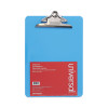 Plastic Clipboard With High Capacity Clip, 1.25" Clip Capacity, Holds 8.5 x 11 Sheets, Translucent Blue