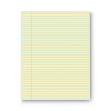 Glue Top Pads, Narrow Rule, 50 Canary-Yellow 8.5 X 11 Sheets, Dozen