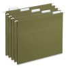 Hanging File Folder Plastic Index Tabs, 1/5-Cut, Clear, 2.25" Wide, 25/Pack